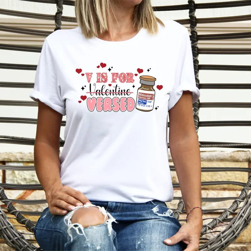 Valentines Nurse T-Shirt, Nurse Pharmacist Shirt, Valentine's Day Nurse Tee, Registered Nurse Tee, Gift Shirt For Nurse,...