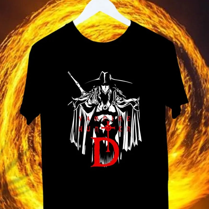 Vampire Hunter D T-shirt, Hideyuki Kikuchi, Japanese Shirt, Horror Anime Shirt, Manga Shirt, Unisex Jersey Short Sleeve...