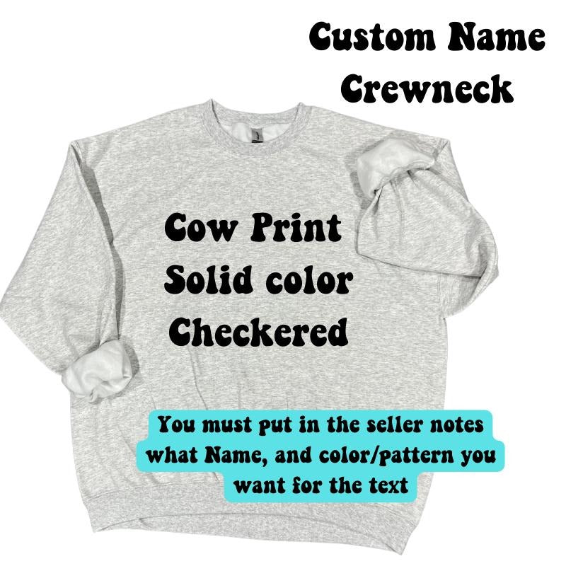 Variety Custom Name Crewneck Tshirt Long Sleeve Casual Cotton sweatshirt Hoodie | GrindPrints.com