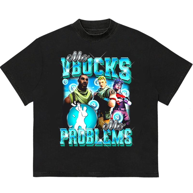 Vbocks Fortniite T-Shirt Relaxed Fit Trendy, Viral, and On-Point Vintage 90s Graphic Tee Hoodie, Sweatshirt | GrindPrints.com