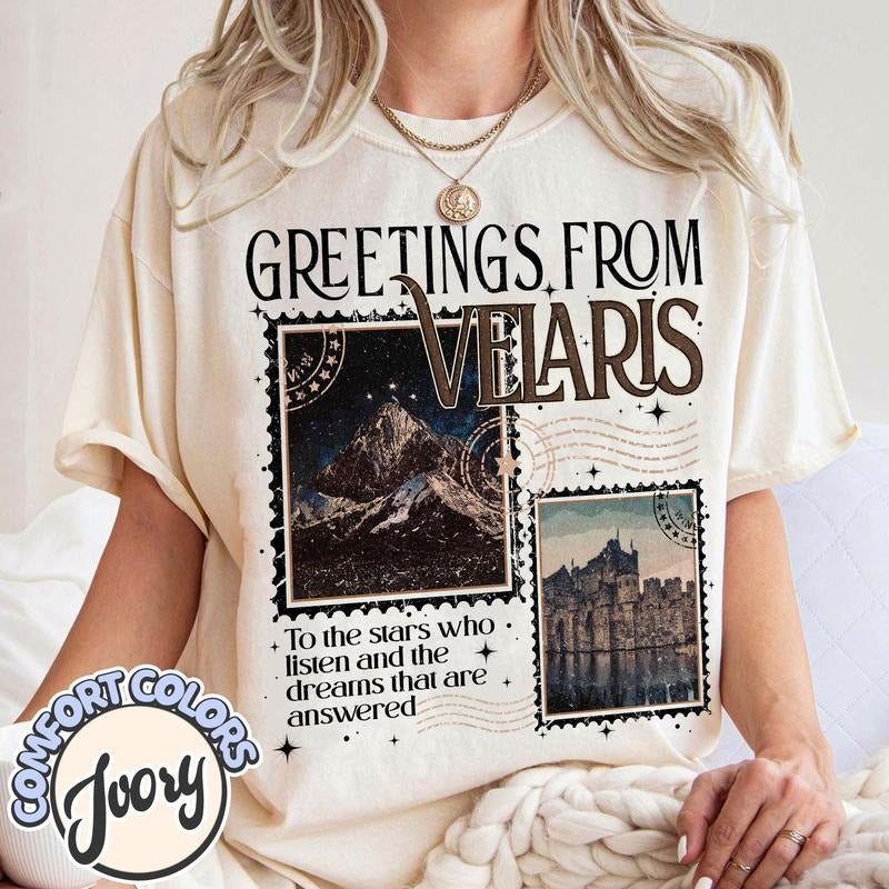 Velaris Acotar T-Shirt, Velaris City Of Starlight, The Night Court Shirt, Sjm Merch Shirt, Court Of Dreams Tee, Acotar...