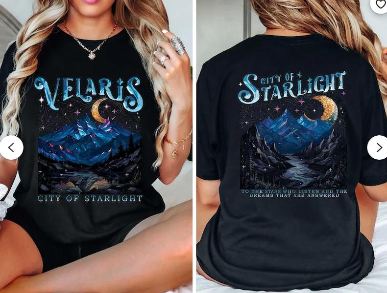 Velaris City Starlight Shirt Velaris Acotar Comfort Colors Shirt Court Thorns Roses Shirt SJM Shirt Acotar Fan T-Shirts, Hoodie, Sweatshirt