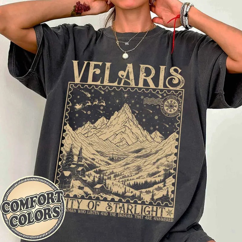 Velaris City of Starlight Acotar Comfort Colors Shirt, Acotar Christmas Shirt, Court of Thorns and Roses, City of...