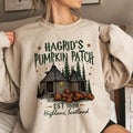 Ver 3 Hagrid's Pumpkin Farm Sweatshirt, Fall Pumpkin Shirt, Potterhead Fan Gift pumpkin crewneck Hoodie | GrindPrints.com