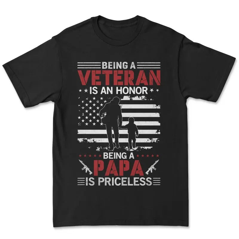 Veteran's Tee - Father's Day T-shirt - Gift for him - Oversized Tee Hoodie, Sweatshirt | GrindPrints.com