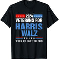 Veterans For Harris Walz 2024 Presidential Campaign T-Shirt made in usa Hoodie, Sweatshirt | GrindPrints.com