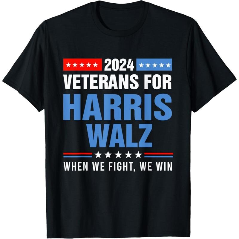 Veterans For Harris Walz 2024 Presidential Campaign T-Shirt made in usa Hoodie, Sweatshirt | GrindPrints.com