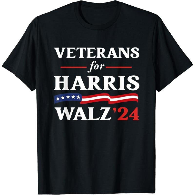 Veterans For Harris Walz 2024 Vote Tim Walz Kamala Harris T-Shirt made in usa Hoodie, Sweatshirt | GrindPrints.com