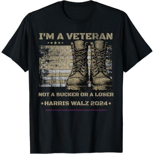 Veterans for Kamala Harris Tim Walz 2024 Election USA Flag T-Shirt white Hoodie, Sweatshirt | GrindPrints.com