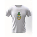 Vibrant Skull Pineapple Print Short Sleeve Casual Comfortable Breathable Summer Essential Everyday Made Usa T-Shirts, Hoodie, Sweatshirt