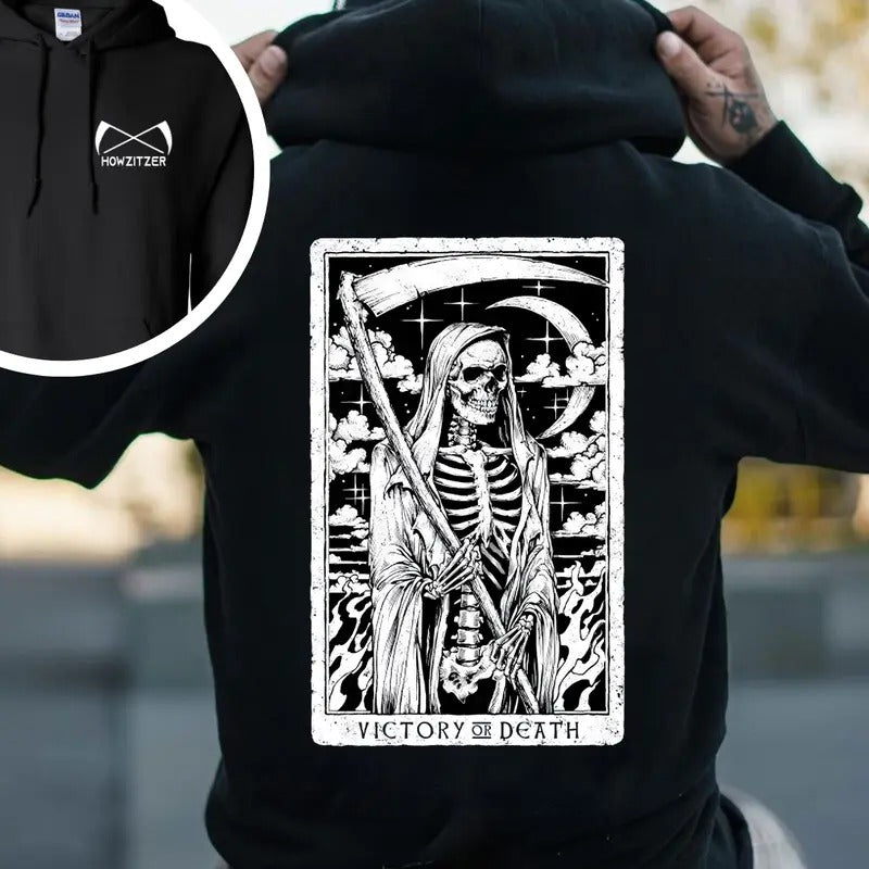 Victory or Death 2 Side Printed T-shirt - Crewneck Sweatshirt
