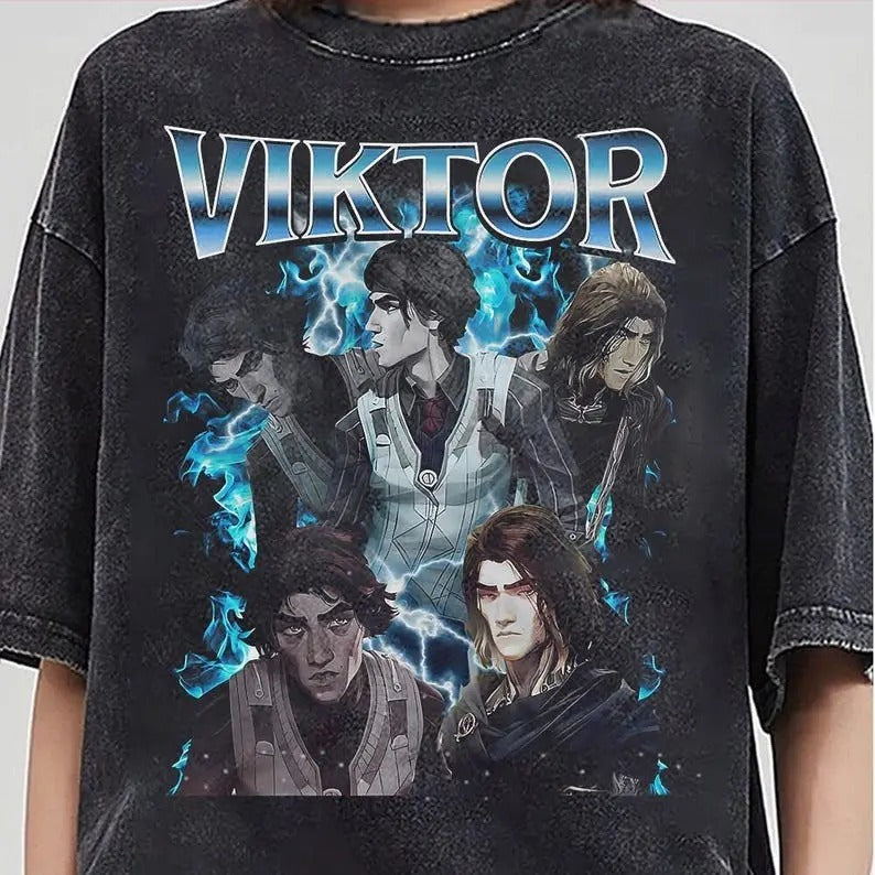 Viktor Arcane 2 Vintage Streetwear League Legends Shirt Anime Fanmerch Lol League Legends Fan Girl Dinner Viktorstyle{N002}3 T-Shirts, Hoodie, Sweatshirt