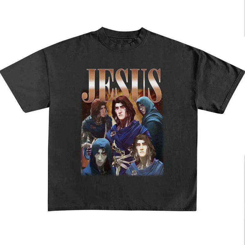 Viktor Jesus Unisex Graphic Vintage Shirt, Jesus Tee, Viktor Arcane Shirt, Unisex Vintage Streetwear League Of Legends...