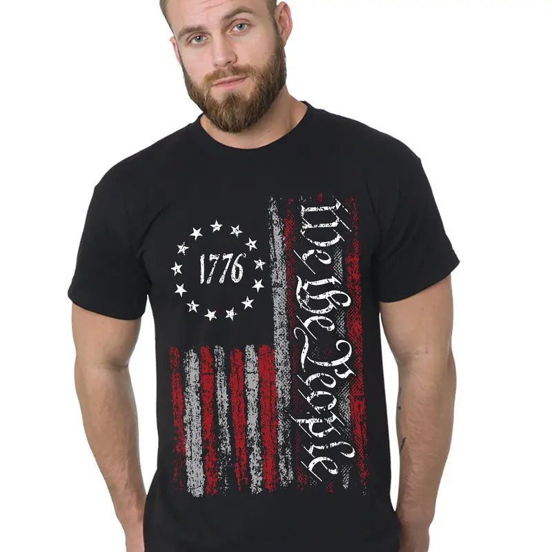 Vintage 1776 Independence Day Shirt, 4th Of July, Usa Flag Shirt, We The People Tee Shirt, Patriotic Usa Tee, Fourth Of...
