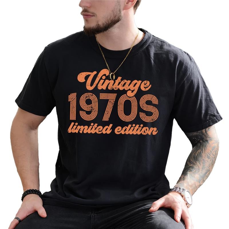 Vintage 1970s Limited Edition Graphic Tee, Retro In My Fifties Era Men T-shirt, Vintage Men Shirt, Birthday's Gifts, Gift...