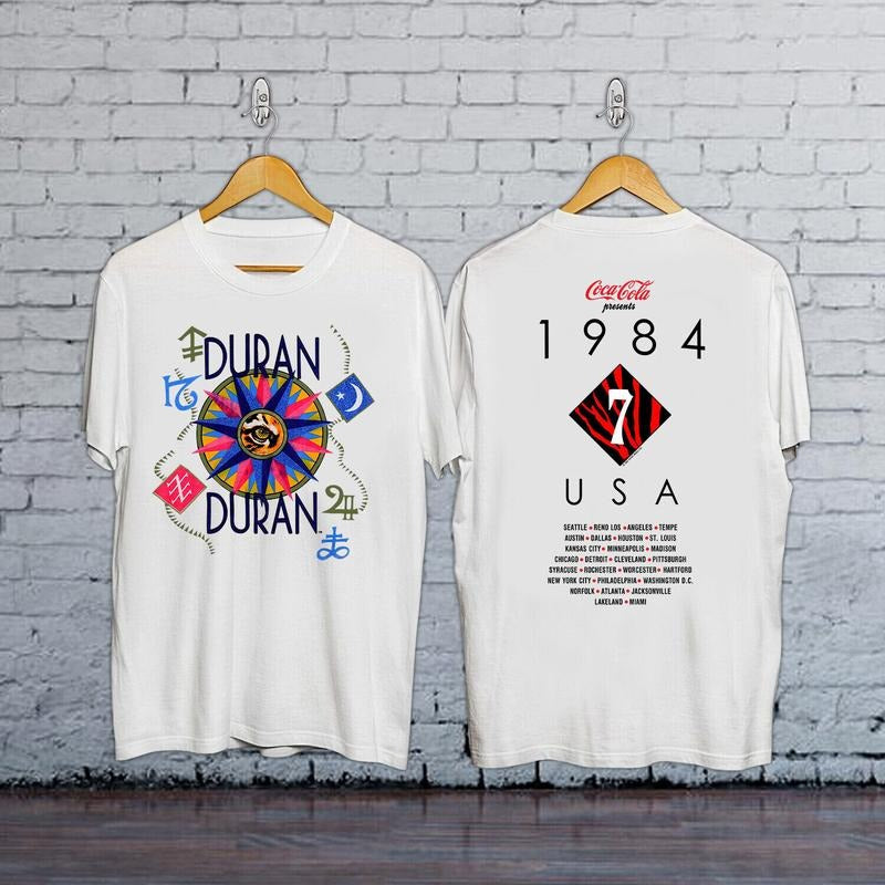 Vintage 1984 Duran Duran Concert Tour T-Shirt Hoodie, Sweatshirt | GrindPrints.com