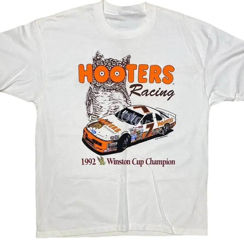 Vintage 1992 Alan Kulwicki N4scar Racing T-Shirt Classic Cotton Menswear Top Embroidered Hoodie Sweatshirt | GrindPrints.com