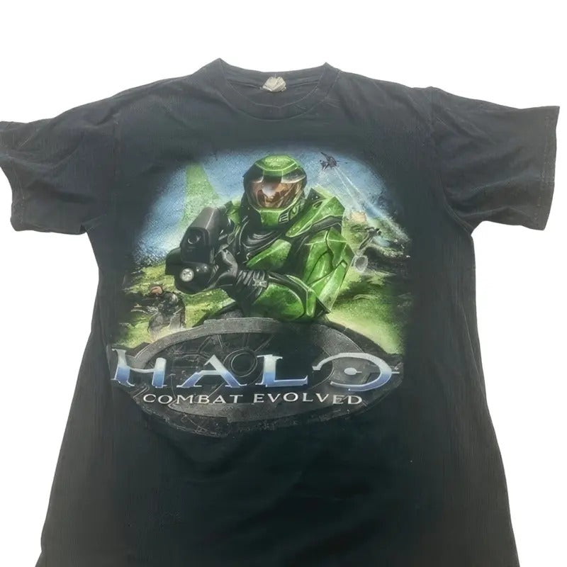Vintage 2001 Halo Combat Evolved Men's T-Shirt - Black H1 Master Chief Tee Co ! Hoodie, Sweatshirt | GrindPrints.com