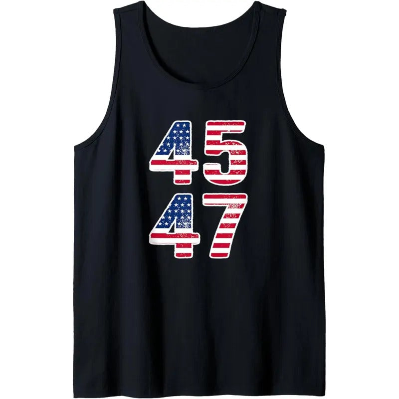 Vintage 45 47 Squared Trump 2024 Election Gift Men Women Tank Top MADE IN USA T-Shirts, Hoodie, Sweatshirt | GrindPrints.com