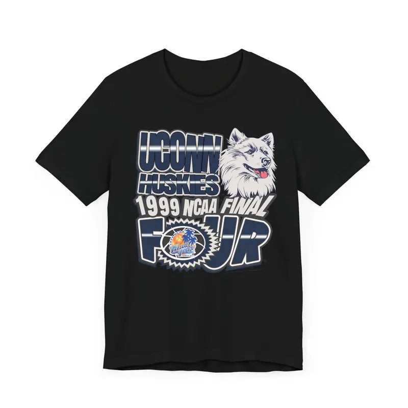 Vintage 90's 1999 NCAA Final Four UCONN Huskies T Shirt Top Classic Menswear Hoodie, Sweatshirt | GrindPrints.com