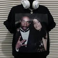 Vintage 90's Hip Hop 2Pac Rapper Tee Crewneck Sweatshirt Hoodie | GrindPrints.com