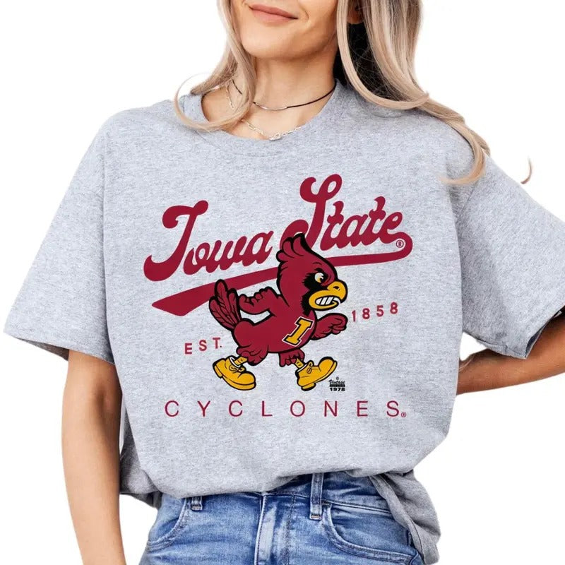 Vintage 90S IOWA State Cyclones T-Shirt, NCAA Final Four Championship T-shirt, Unisex T-shirt, Casual Top, Soft Cotton...