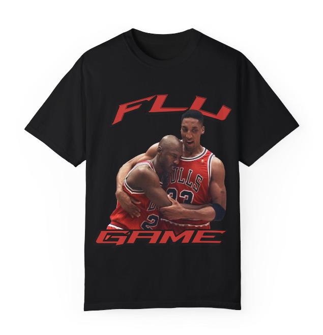 Vintage 90s Flu Game 12 Matching Shirt, Retro Basketball Match, Streetwear Fuuny Graphic T-Shirt, Gifts, Menswear Top...
