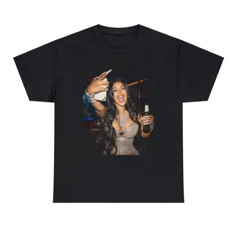 Vintage 90s Graphic Tee, Cardiii B T Shirt, Tour Concert Graphic, Rapper Graphic Tee Hoodie, Sweatshirt | GrindPrints.com