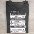 Vintage 90s Hiphop Rap Cassette Tapes Graphic Tee - Biz Markie I Need a Haircut Album Shirt - Run DMC Tougher Than...
