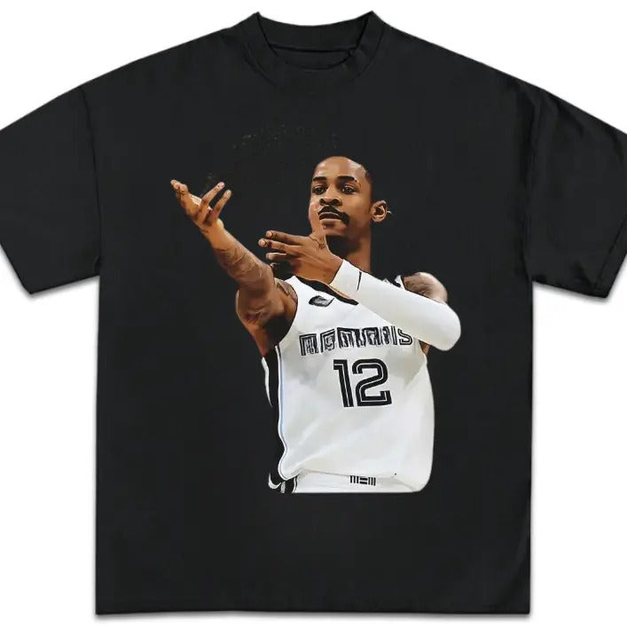 Vintage 90s JA MORANT Graphic Tee, Gifts Fan, Top Streetwear Menswear Shortsleeve Tropical Hoodie, Sweatshirt