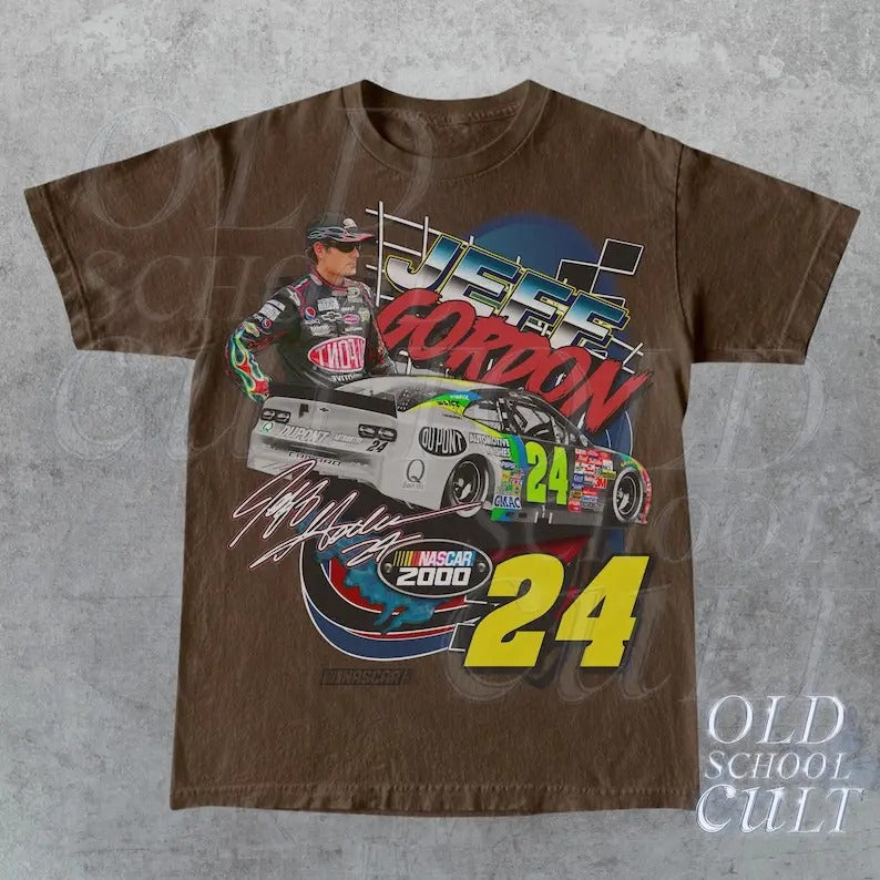 Vintage 90s Jeff Nascar Racing T-Shirt, Y2k Vintage Graphic Style Shirt, Retro Racing Graphic Tee, Unisex Race Shirt,...