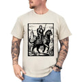 Vintage 90s Knight Riding Cat Shirt Knight Kitten Retro Dark Art Tops Cat Lover Funny Meme Classic Cotton Menswear T-Shirts, Hoodie, Sweatshirt