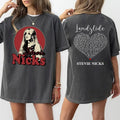 Vintage 90s Stevie Nicks 2 Sides Shirt Sweatshirt Hoodie, Lyrics Song Tee, Tour Gift Shirt | GrindPrints.com