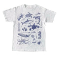 Vintage 90s Tattoo Sea Animal Tshirt, Retro Ocean Nature Shirt, Sealife, Ocean, Whale, Orca, Turtle, Dolphin Shirt,...