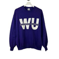 Vintage 90s Washington Huskies NCAA Spellout Graphic Sweatshirt Sz Large Purple T-Shirts, Hoodie | GrindPrints.com