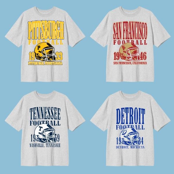Vintage All Teams Football Unisex T-shirt, Sport All Team T-Shirt, Vintage Football Shirts Original Retro, Classic...