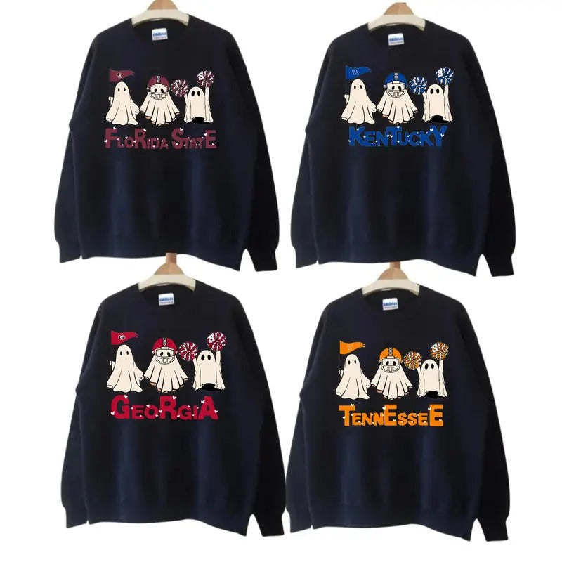 Vintage All University Of NCAA Spocky Sweatshirt, Vintage Hallowwen Sweatshirt All Teams NCAA, Classic Sport Sweatshirt,...