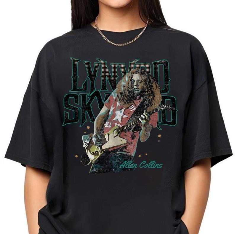 Vintage All3n Colliinns Lynyrrdd Skynyrrdd Shirt Sweatshirt Hoodie, Outfit For Fan Unisex Shirt, Rock Band Tee, 2024...