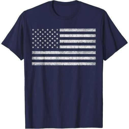 Vintage American Flag Tee Women Men USA Patriotic Graphic T-Shirt Made in USA Hoodie, Sweatshirt | GrindPrints.com