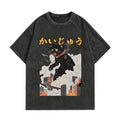 Vintage Anime Men's High Street Vintage Distressed Snow Wash Cartoon Graphic Tee, Sweatshirt, Hoodie Gift For Women Top...