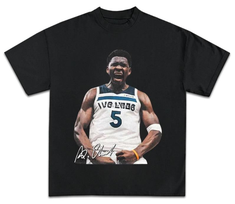 Vintage Anthony Edwards Shirt, Retro Funny Basketball Graphic Tee, Cotton Unisex Gift For Fan Men And Women, Menswear Top...