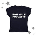 Vintage Bann Male Podcasts Baby Tee, Y2k Popular Streetwear, Goth Short Sleeve, Emo Girls Tops, 2000 tops, Y2k Top Women...