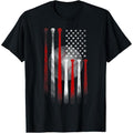 Vintage Baseball American Flag Classic Fit Black Dad Mom Made Usa T-Shirts, Hoodie, Sweatshirt