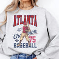 Vintage Baseball Sweatshirts Retro Baseball Sports Pullover Baseball Game Graphic Sweatshirt Casual City Baseball...