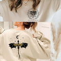 Vintage Basgiath War College Sweater,Back And Front Desıgn,Fourth Wing Sweater,Dragon Rider Violet Sorrengail,Bookish The...