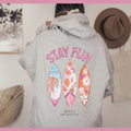 Vintage Beach Cute Graphic Hoodie, Womens Pullover Summer Sweatshirts, Coastal Cowgirl Women's Graphic Pocket Hoodie,...