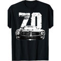Vintage Black Car Muscle Car 70 Classic T-shirt -100% cotton 220g made in usa Hoodie, Sweatshirt | GrindPrints.com
