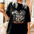 Vintage Boo Halloween Shirt, Spooky Halloween Party Tee Shirt, Mouse Skeleton Sweatshirt, Scary Characters 90s Shirt Hoodie