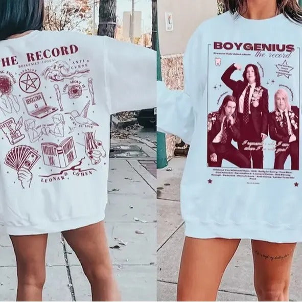 Vintage Boygenius Sweatshirt, Boygenius Band 2024 Tour Shirt, Indie Rock Music Tour 2024 Shirt, Indie Music Shirt Hoodie