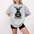 Vintage Brewdolph T-shirt, Reindeer Brewdolph Coffee Shirt, Christmas Coffee Lover Sweatshirt Hoodie | GrindPrints.com